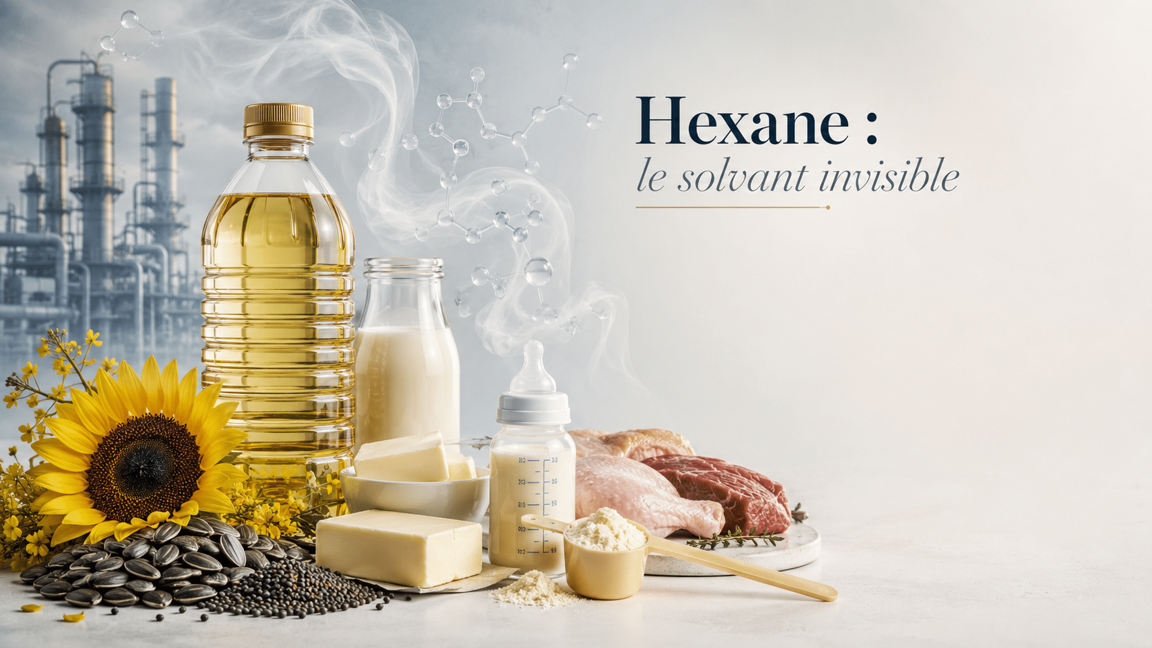 Hexane Solvant invisible huiles