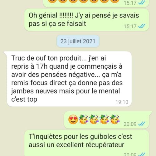 Témoignage d'Eric, prise de phycocyanine saphir ultra trail 165 km